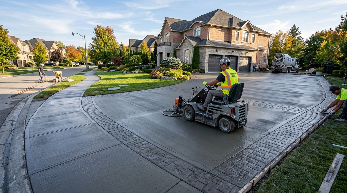 Concrete Driveway Work Oakville Burlington