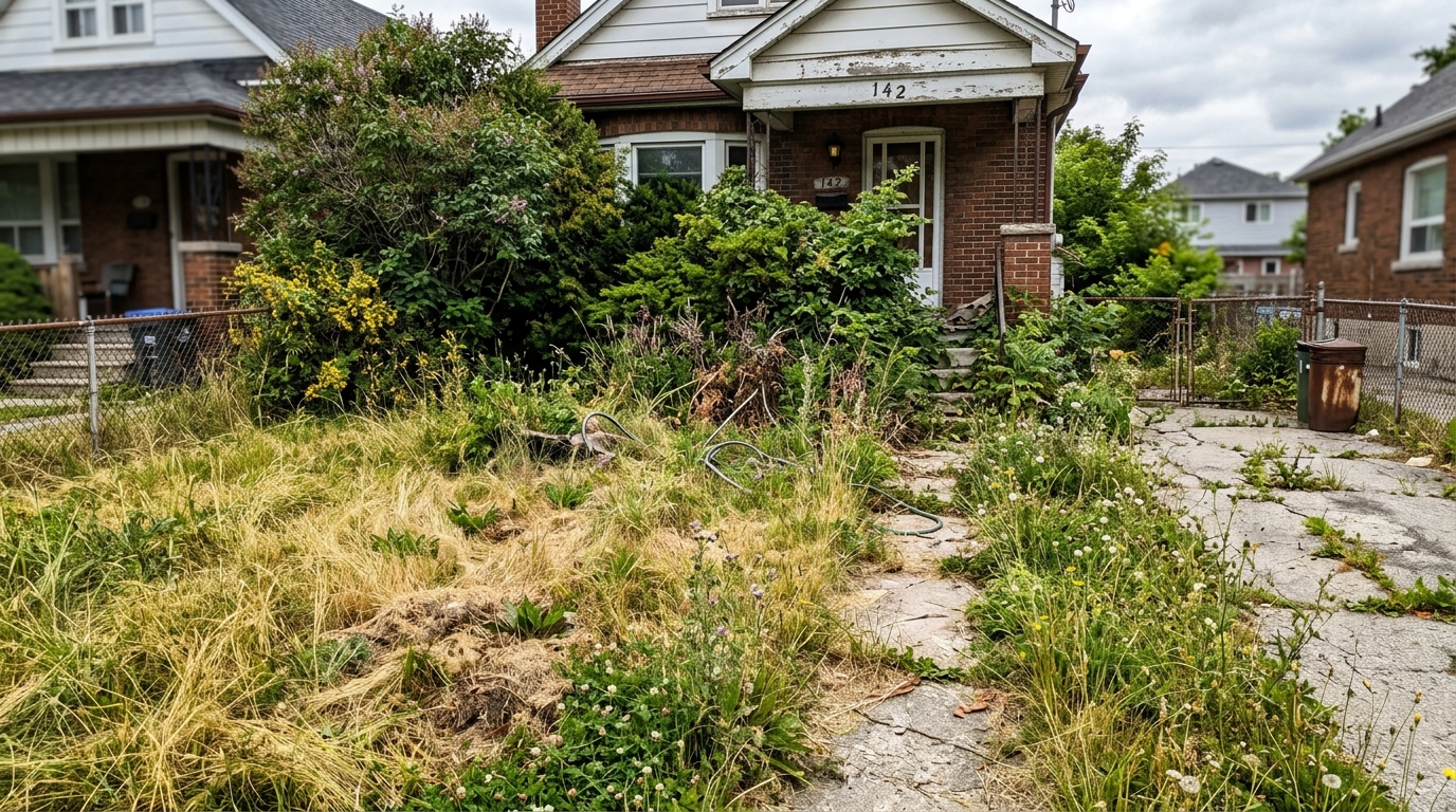 Neglected Lawn Before Green Life LTD